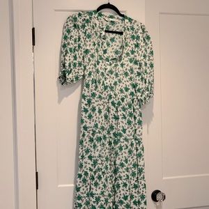 MIDI-length Zara Floral Dress